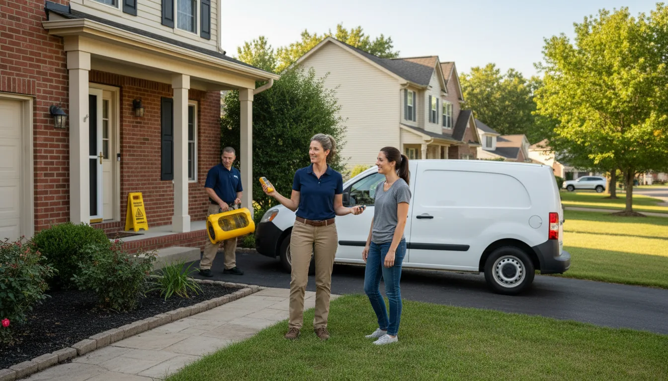 Residential water damage restoration in Hubbell, NE